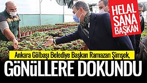 Gölbaşı Belediye Başkanı Ramazan Şimşek, gönüllere dokunmaya devam ediyor