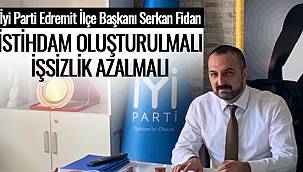  İyi Parti Edremit İlçe Başkanı Serkan Fidan, 