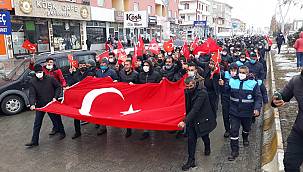 Van Çaldıran’da PKK’ya tepki yürüyüşü