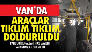 Van'da Araçlar Tıklım Tıklım Dolduruldu