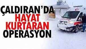 Çaldıran'da Hayat Kurtaran Operasyon