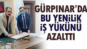 Gürpınar'da Bu Yenilik İş Yükünü Azalttı