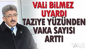 Vali Bilmez Uyardı- Taziye Yüzünden Vaka Sayısı Arttı