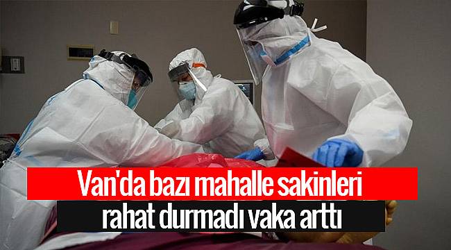 Van'da bazı mahalle sakinleri rahat durmadı ve vakalar arttı