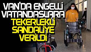 Van'da engelli vatandaşlara 7 tane tekerlekli sandalye