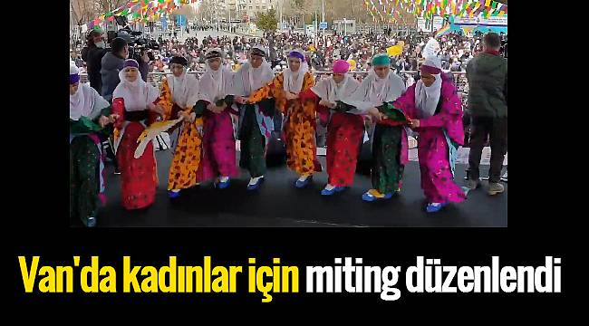 Van'da kadınlar için miting düzenlendi