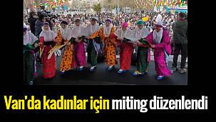 Van'da kadınlar için miting düzenlendi