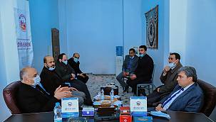 Van Gevaş Müftüsü Din-bir-Sen  Van Şubesini ziyaret etti
