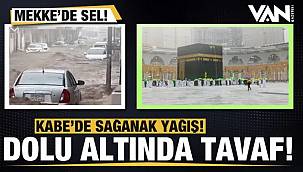 Suudi Arabistan’da sel bastı – Umreciler Tavafa Devam etti