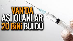 Van'da Aşı Olanlar 20 Bini Buldu