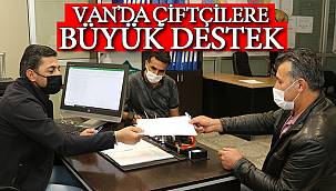 Van'da Çiftçilere Büyük Destek