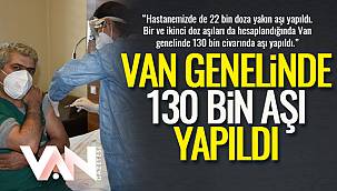 Van Genelinde 130 Bin Aşı Yapıldı
