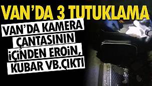 Van Haber: Van'da kamera çantasının içinde eroin, kubar, bonzai çıktı – 3 tutuklama