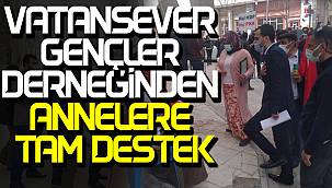 VATANSEVER GENÇLER DERNEĞİNDEN ANNELERE TAM DESTEK - Van haber