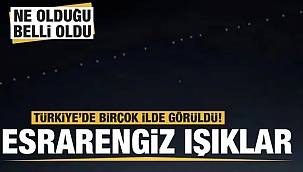 Bu ışı görenler telefonlarına sarıldı