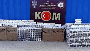 Van'da en büyük operasyon! 15 bin paket kaçak sigara