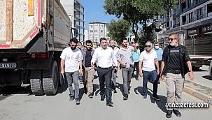 Erek Dağı Caddesine ilk kazma vuruldu