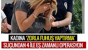 Kadını 'zorla fuhuş yaptırma' suçundan 4 ile eş zamanlı operasyon