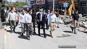 Vali Mehmet Emin Bilmez, çalışmaların yerinde inceledi