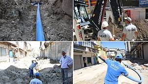 Van'da içme suyu hattı ve şebeke hatları yenileniyor...