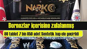 Van'da 23 bin 720 adet sentetik hap zulalanmış halde ele geçirildi