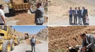 Van Gevaş Dağ Yöre mahallesinin yolları genişletiliyor
