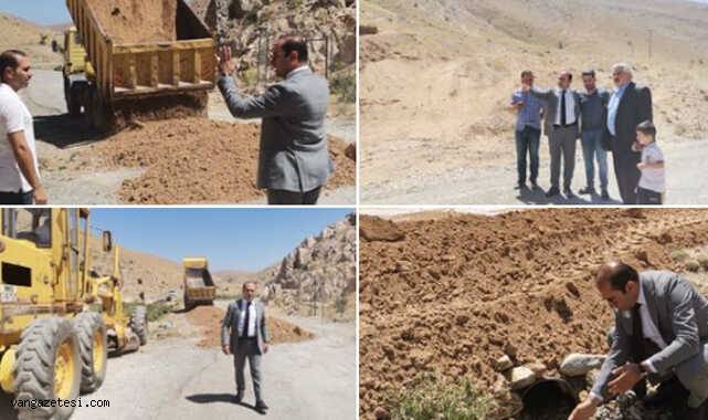 Van Gevaş Dağ Yöre mahallesinin yolları genişletiliyor