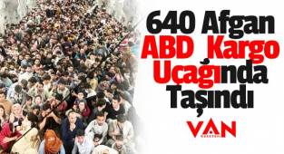 640 Afgan ABD Kargo Uçağında Taşındı 