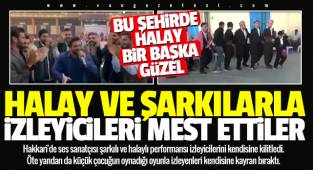 Halay ve şarkılarla izleyicileri mest ettiler - Videolu