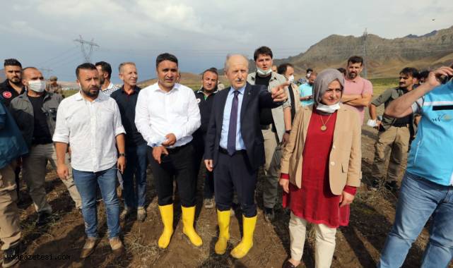 VAN KARPUZALAN’DAKİ SU TAŞKINLARINA ANINDA İLK MÜDAHALE