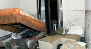 Bir şehir sulara teslim oldu