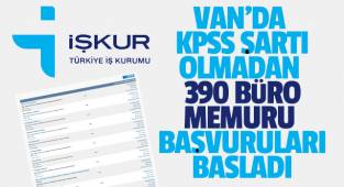 Van'da KPSS şartı olmadan yüzlerce büro memuru alınacak