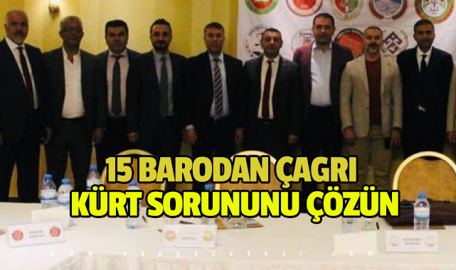 15 barodan çağrı: Kürt sorununu çözün