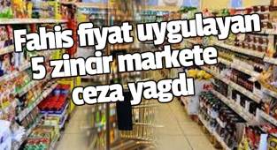 Fahiş fiyat uygulayan 5 zincir markete ceza yağdı