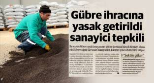 Gübre fiyatları ARTINCA sanayiciler  tepki gösterdi