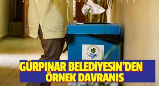 GÜRPINAR BELEDİYESİNDEN ÖRNEK DAVRANIŞ