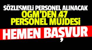 47 sözleşmeli personel istihdam müjdesi, Hemen Başvur