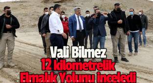 Vali Bilmez 12 kilometrelik Elmalık Yolunu inceledi 
