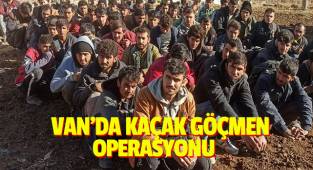 Van'da kaçak göçmen operasyonu