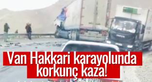 Van- Hakkari karayolunda korkunç kaza! 