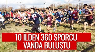10 İLDEN 360 SPORCUN VANDA BULUŞTU