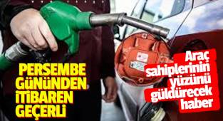Araç sahiplerine sevindirici haber 