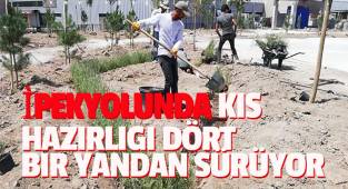 İpekyolunda Kış hazırlığı dört bir yandan sürüyor
