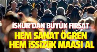 İşkur'dan yeni bir detay: Hem sanat öğren hem işsizlik maaşı al 