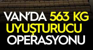 Van'da 563 Kilo Uyuşturucu Ele geçirildi
