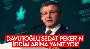 DAVUTOĞLU,'SEDAT PEKER'İN İDDİALARINA YANIT YOK'