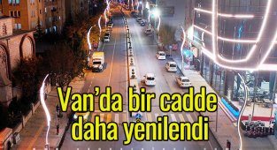 Van’da bir cadde daha yenilendi