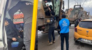 Van Beşir Derneği yolda kalanlara İkramlarda bulundu