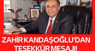Zahir Kandaşoğlu'dan Teşekkür Mesajı