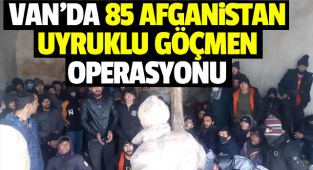Van'da 85 Afganistan uyruklu yasadışı göçmen yakalandı